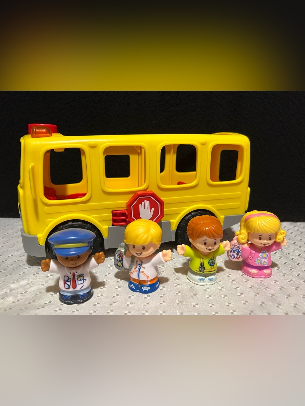 Fisher Price Little People Sit With Me School Bus Toy Figures Collection Works